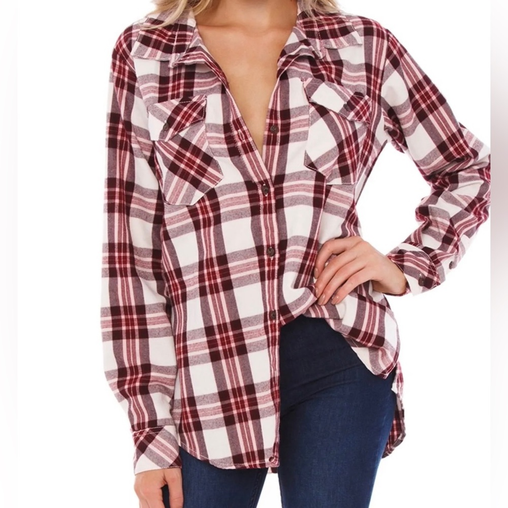 Sanctuary Boyfriend Shirt Plaid